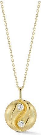 Sphera Milano 14K Over Silver Cz Necklace