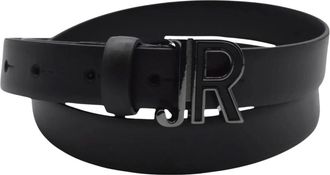 John Richmond Logo Buckle Belt - Dames - Riemen - Zwart - 95 CM - Leer - Accessoires