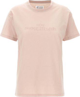 Maison Margiela Womens Logo Embroidery T-Shirt