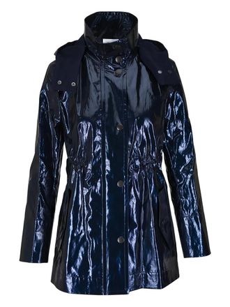 Akris hooded coat - Blue