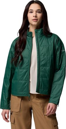 Columbia Womens Sienna Hill Quilted Jacket, Rain Forest, XXL