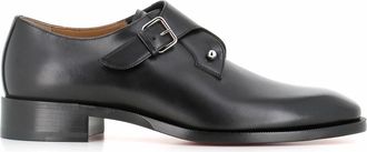 Christian Louboutin Gepolijste Leren Gespschoenen - Heren - Nette schoenen - Zwart - 42 EU - Leer - Schoenen