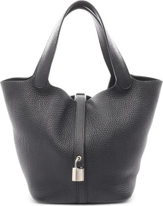 Herm&egrave;s 2020 Picotin shopper met MM-slot - Zwart