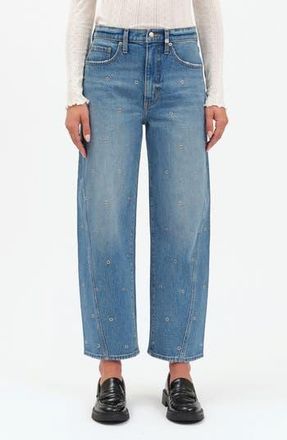 Daze Westward High Waist Ankle Barrel Leg Jeans in Nailed It at Nordstrom Rack, Size 25
