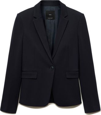 Mango Slim Fit Suit Jacket in Dark Navy at Nordstrom, Size 4