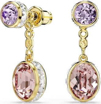 Swarovski Chroma Crystal Drop Earrings in Gold/Multi at Nordstrom