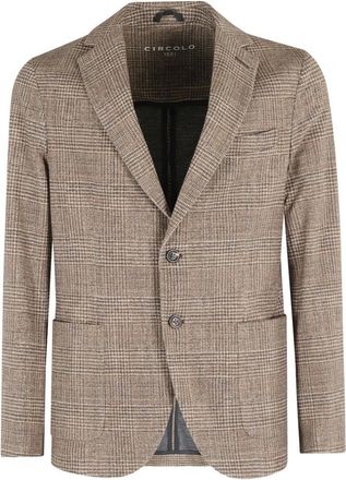 Circolo 1901 Jassen, Heren, Bruin, L, Katoen, Bruine Jas voor Mannen Aw 25