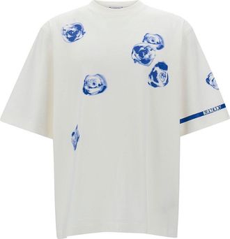 Burberry Rose-printed Crewneck T-shirt