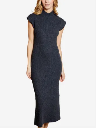 dh New York Bonnie Dress In Jet Black