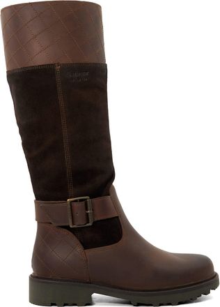 Dune London Womens Barbour Ladies Fareham - Knee High Boots - Brown Leather - Size UK 3
