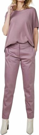 Summum Womens Trousers Classic Stretch Pant In Mauve