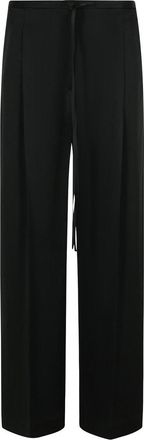 Róhe Black Acetate Blend Trousers