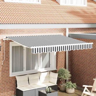 vidaXL Toldo Retr&aacute;ctil Antracita, Blanco 350 X 200 Cm Vidaxl