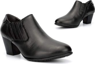 Generic Ladies Leather Boots Womens Comfort Boots Size 6 Leather Boot Size 5 Ladies Block Heels Womens Comfort Boot Block Heel Zip Fastening Sizes 3-8 Black 5