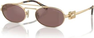 Miu Miu Sunglasses, unisex, Yellow, Size: ONE SIZE Elegant Sunglasses for Stylish Look
