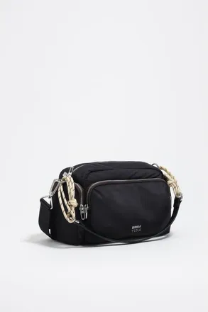 Bimba & Lola Nylon Pocket Shoulder Bag in Dark Anthracite at Nordstrom