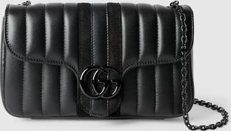 Gucci Jetset GG Marmont Small Shoulder Bag, Black, Leather