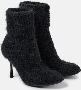 Gianvito Rossi 85 knitted bootie