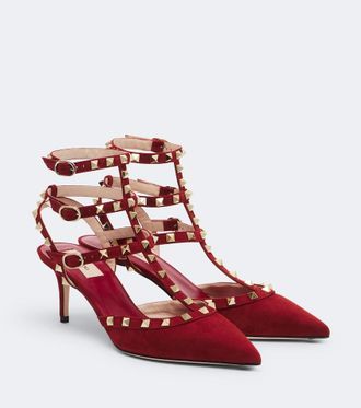 Valentino Garavani Rockstud suede pumps