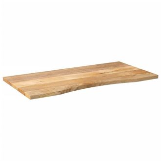 Berkfield Home Desk Top with Curve 140x60x2.5 cm Solid Wood Rough Mango in Brown