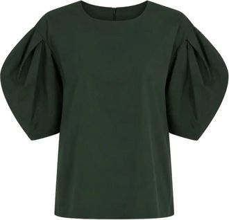 Max Mara Dames, Blouses & Shirts, Groen, Maat: 2XS Katoen