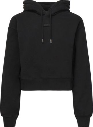 Jacquemus Zwarte Katoenen Hoodie - Dames - Hoodies - Zwart - L - Katoen - Hoodies & sweatvesten