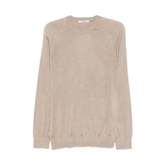 KANGRA Round-neck Knitwear, male, Beige, Size: 3XL Girocollo M-Martello Rasato