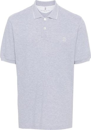 Brunello Cucinelli Logo-embroidered Polo Shirt