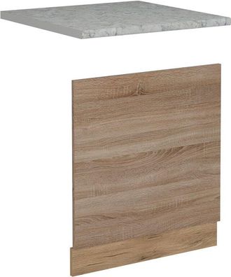 Vicco Frontal Para Lavavajillas R-line, Sonoma, 60 Cm, Et M&aacute;rmol