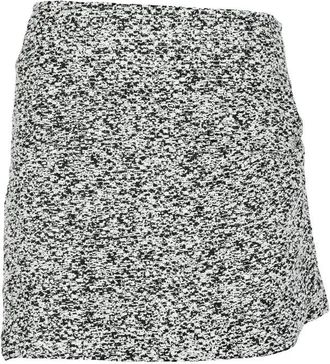 Iro Mini Skirt Boucl&eacute; - White/Black