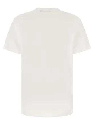Dolce & Gabbana Logo-Embroidered Cotton T-Shirt - White