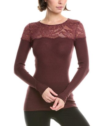 Hanro Hanro Maria Wool & Silk-Blend Ribbed Turtleneck