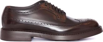 Doucal's Business Shoes, male, Brown, Size: 7 1/2 US Derby Coda di Rondine