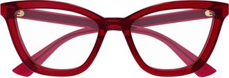 Gucci Gucci Gg1686o Linea Gg Logo 009 Red Trasparente Glasses