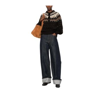 Yerse Yerse, Truien & Vesten, Dames, Bruin, M, Greta 45 Cardigan
