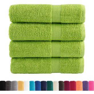 vidaXL Toallas De Ducha Solund 4 Uds Verde Manzana 70x140 Cm 600 Gsm Vidaxl