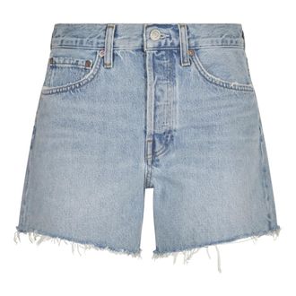 A Gold E Denim Shorts, female, Blue, W25, Long Parker Denim Shorts