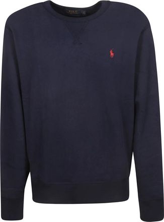Ralph Lauren Sweatshirt - Heren - Sweatshirts - Blauw - L - Katoen - Hoodies & sweatvesten