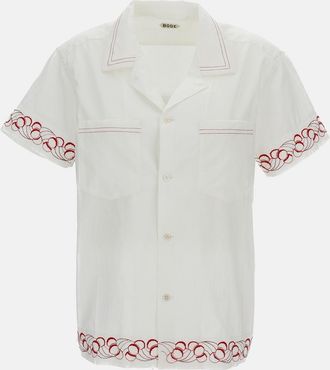 Bode Camicia Ricamata Cherry Lane