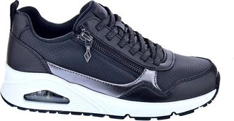 Skechers Street Womens Quarter Zip Duraleather Metallic Trim Fashion Sneaker