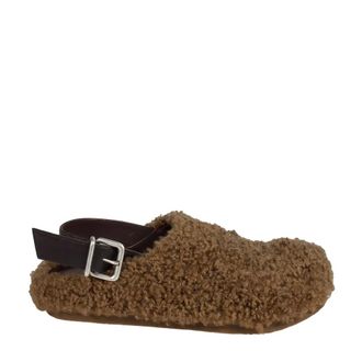Vic Mati&eacute; Sabot Boho Teddy con Fibbia - - Shoes - Donna - Marrone - 41 EU