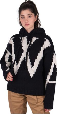 J.W.Anderson Chunky Hoodie - Dames - Hoodies - Blauw - XS - Hoodies & sweatvesten
