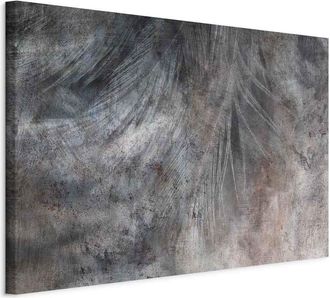 Artgeist Imagen - Pluma Gris (1 Pieza) Ancha