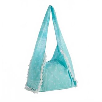 Shiraleah Womens Jane Hobo Bag In Turquoise & White