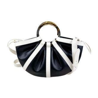 Coccinelle Shell Bicolor Handbag - female - Coccinelle - Handbags - Black - ONE SIZE - Bags
