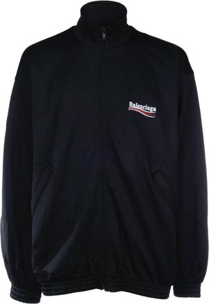 Balenciaga Zip-Up Jacket - Heren - Zomerjassen - Zwart - S - Katoen - Jassen