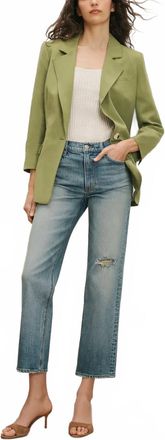 Veronica Beard Mcgowan Linen Dickey Jacket In Cactus