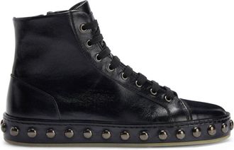Giuseppe Zanotti GZ-City leather high-top sneakers - men - Leather/Rubber/Fabric - 43.5 - Black