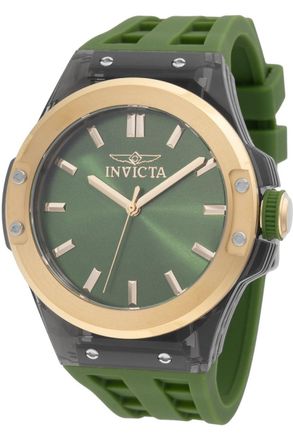 Invicta Sea Base 50016 Heren Horloge - Quartz Uurwerk - Plastic met groene Wijzerplaat - 45mm