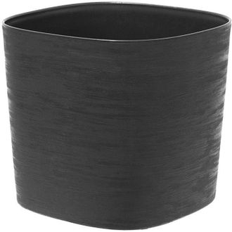 OEM Maceta Con Reserva De Agua - Garden Id Respect - Negro-antracita 40 X 40 Cm - 100% Residuos Dom&eacute;sticos - 100% Reciclable - Superficie Estructurada